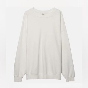 Elwood Oversized Core Crewneck Sweatshirt - Vintage White